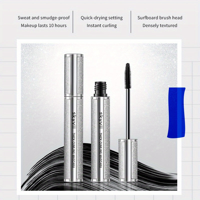 2pcs Ultra Black Plus Volume Mascara-Waterproof and Durable Formula, Suitable for All Skin Types, Enhance Eyelash Length